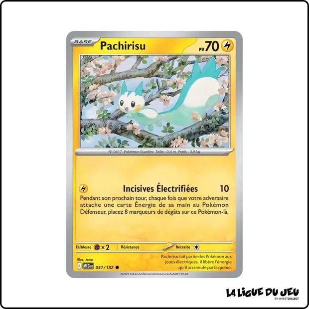 Commune - Pokemon - Méga Évolution de Base - Pachirisu 51/132