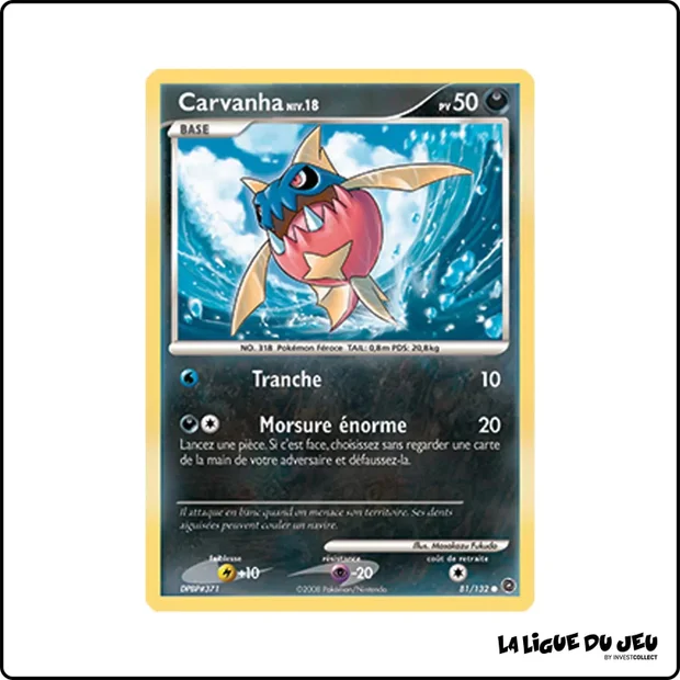 Commune - Pokemon - Merveilles Secrètes - Carvanha 81/132