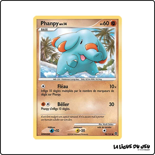 Commune - Pokemon - Merveilles Secrètes - Phanpy 98/132