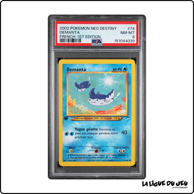 Commune - Pokemon - Neo Destiny - Demanta - 74/105 - 1er édition - PSA 8 - Français