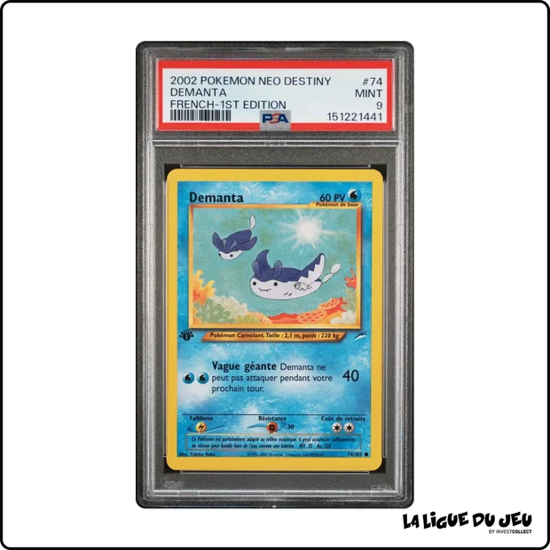 Commune - Pokemon - Neo Destiny - Demanta - 74/105 - 1er édition - PSA 9 - Français