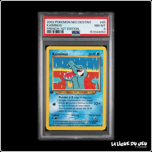 Commune - Pokemon - Neo Destiny - Kaiminus - 85/105 - 1er édition - PSA 8 - Français