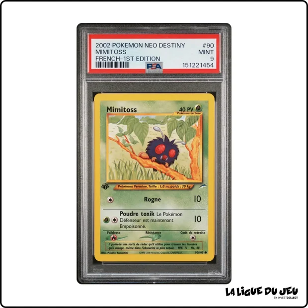 Commune - Pokemon - Neo Destiny - Mimitoss - 90/105 - 1er édition - PSA 9 - Français