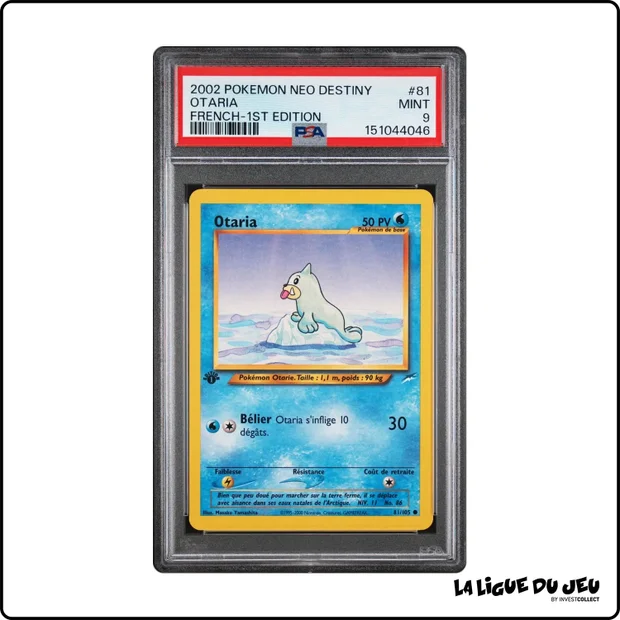 Commune - Pokemon - Neo Destiny - Otaria - 81/105 - 1er édition - PSA 9 - Français