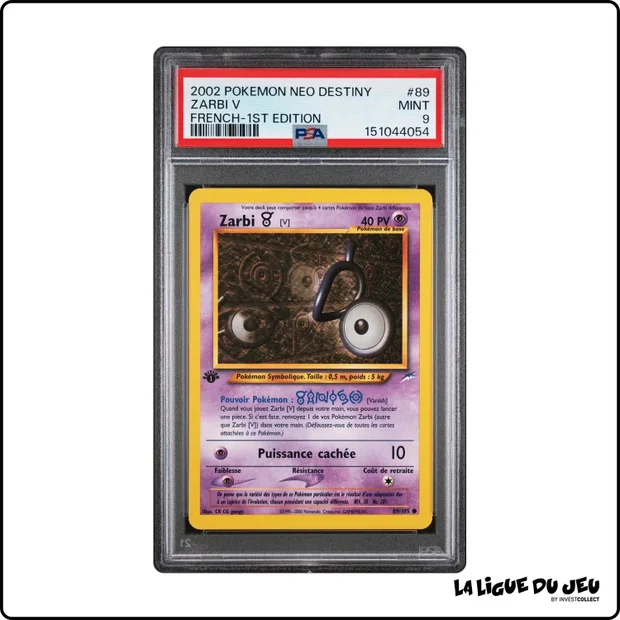 Commune - Pokemon - Neo Destiny - Zarbi V - 89/105 - 1er édition - PSA 9 - Français