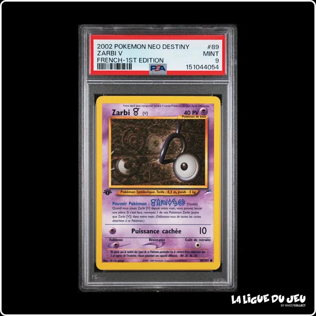 Commune - Pokemon - Neo Destiny - Zarbi V - 89/105 - 1er édition - PSA 9 - Français