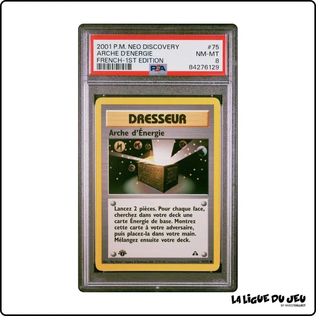 Commune - Pokemon - Neo Discovery - Arche d'Énergie - 75/75 - 1er édition - PSA 8 - Français
