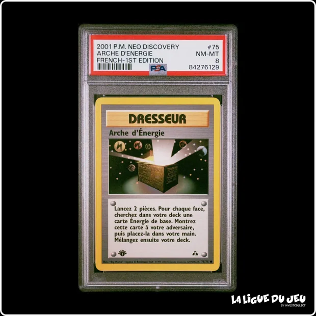 Commune - Pokemon - Neo Discovery - Arche d'Énergie - 75/75 - 1er édition - PSA 8 - Français