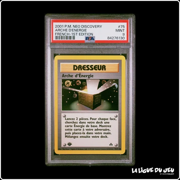 Commune - Pokemon - Neo Discovery - Arche d'Énergie - 75/75 - 1er édition - PSA 9 - Français