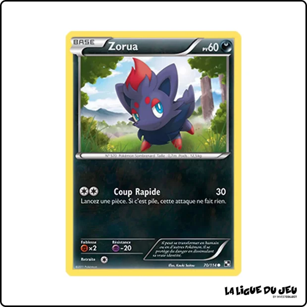 Commune - Pokemon - Noir et Blanc de Base - Zorua 70/114
