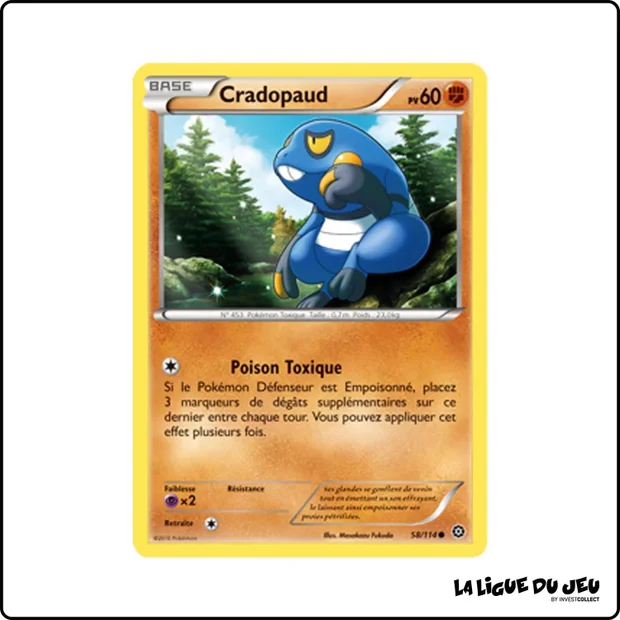Commune - Pokemon - Offensive Vapeur - Cradopaud 58/116