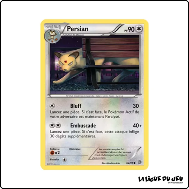Commune - Pokemon - Origines Antiques - Persian 62/98