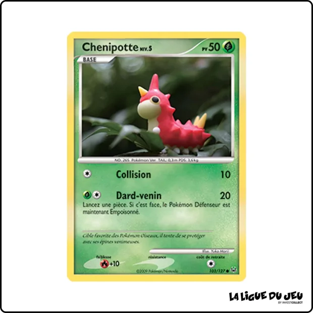 Commune - Pokemon - Platine de Base - Chenipotte 103/127