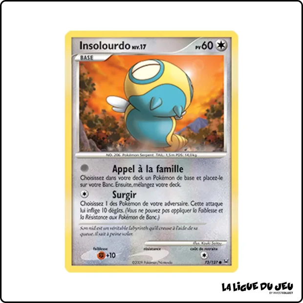 Commune - Pokemon - Platine de Base - Insolourdo 73/127
