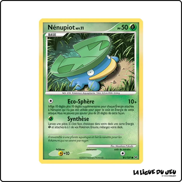 Commune - Pokemon - Platine de Base - Nénupiot 81/127