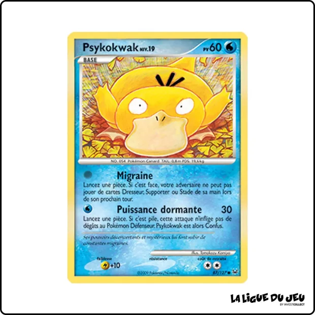 Commune - Pokemon - Platine de Base - Psykokwak 87/127