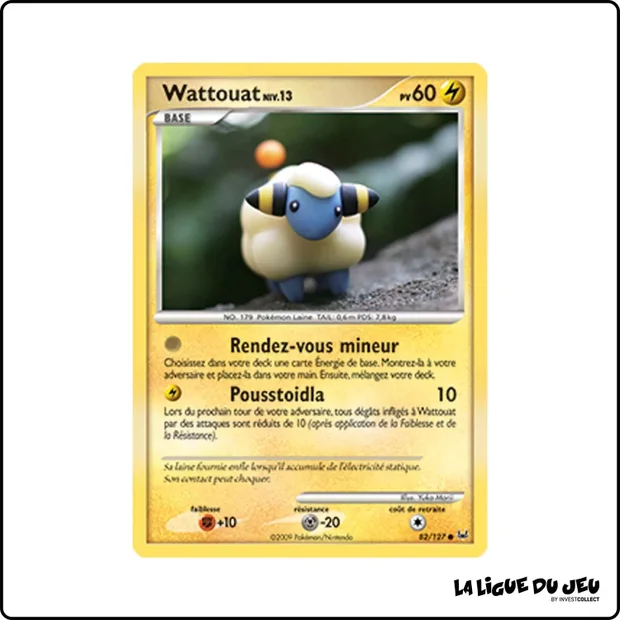 Commune - Pokemon - Platine de Base - Wattouat 82/127