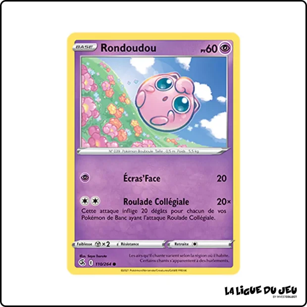 Commune - Pokemon - Poing de Fusion - Rondoudou 110/264