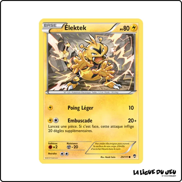 Commune - Pokemon - Poings Furieux - Élektek 29/111