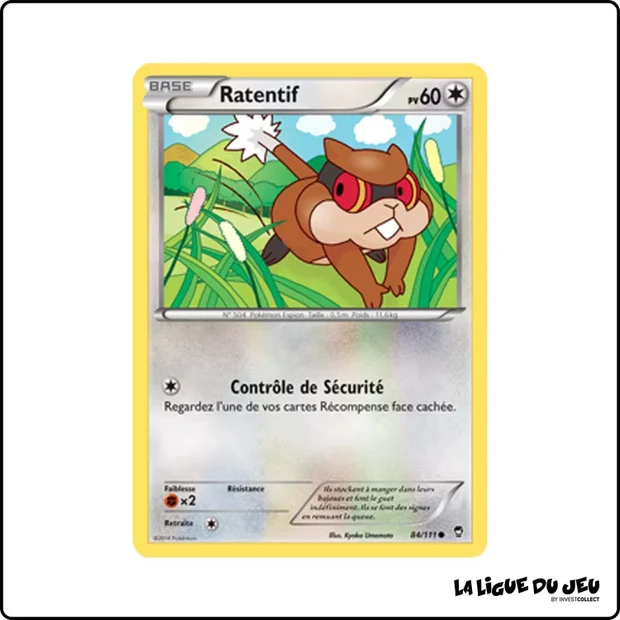 Commune - Pokemon - Poings Furieux - Ratentif 84/111