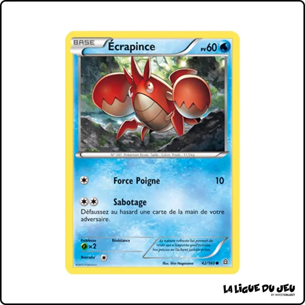 Commune - Pokemon - Primo Choc - Écrapince 42/160