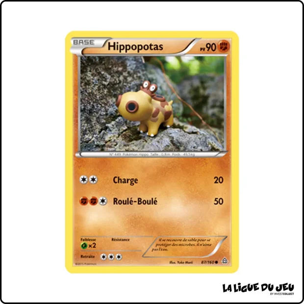 Commune - Pokemon - Primo Choc - Hippopotas 87/160