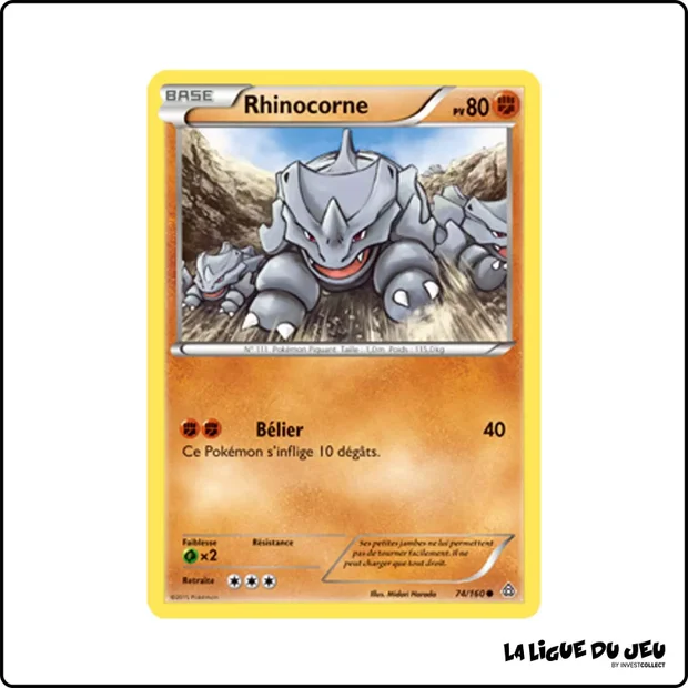 Commune - Pokemon - Primo Choc - Rhinocorne 74/160
