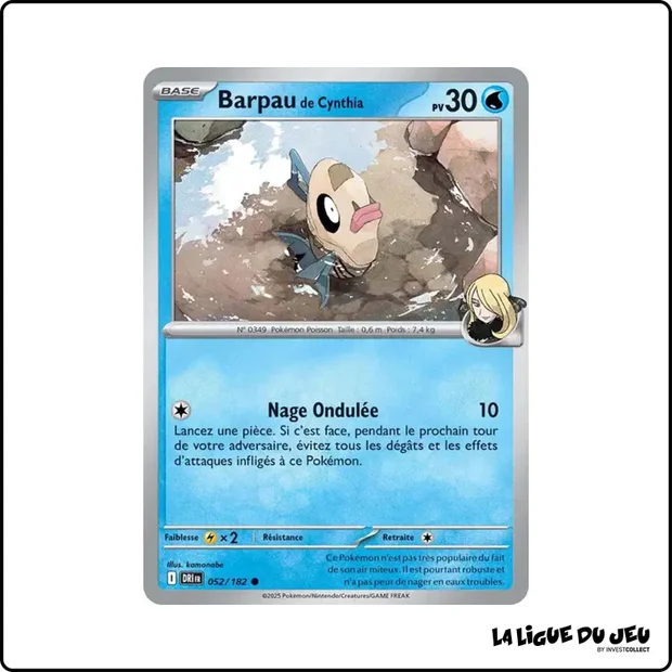 Commune - Pokemon - Rivalités Destinées - Barpeau de Cynthia 52/182