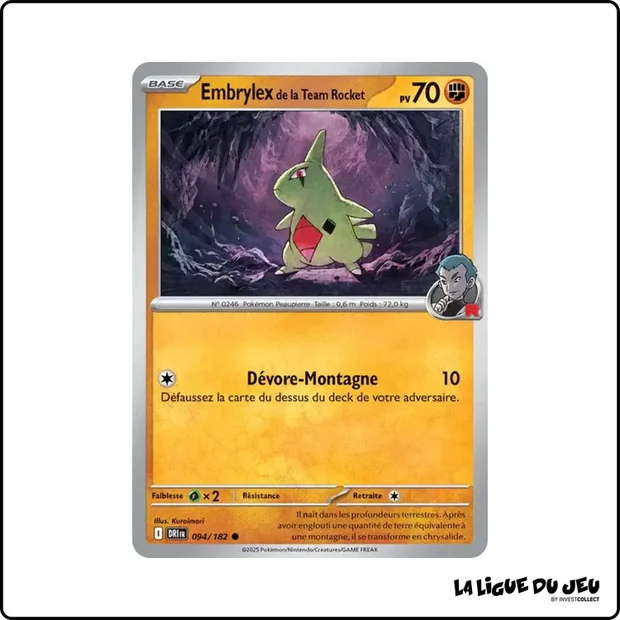 Commune - Pokemon - Rivalités Destinées - Embrylex de la Team Rocket 94/182