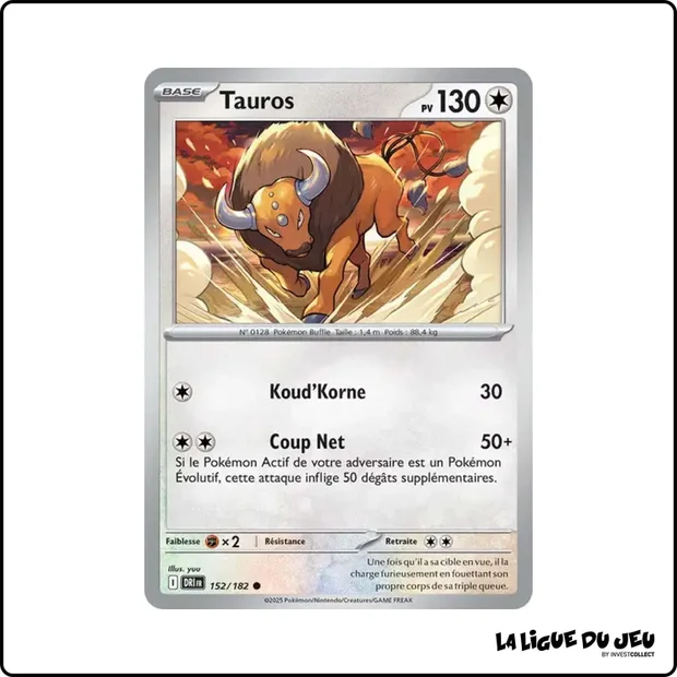 Commune - Pokemon - Rivalités Destinées - Tauros 152/182