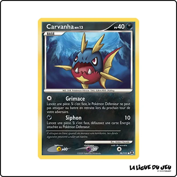 Commune - Pokemon - Rivaux Émergeants - Carvanha 58/111
