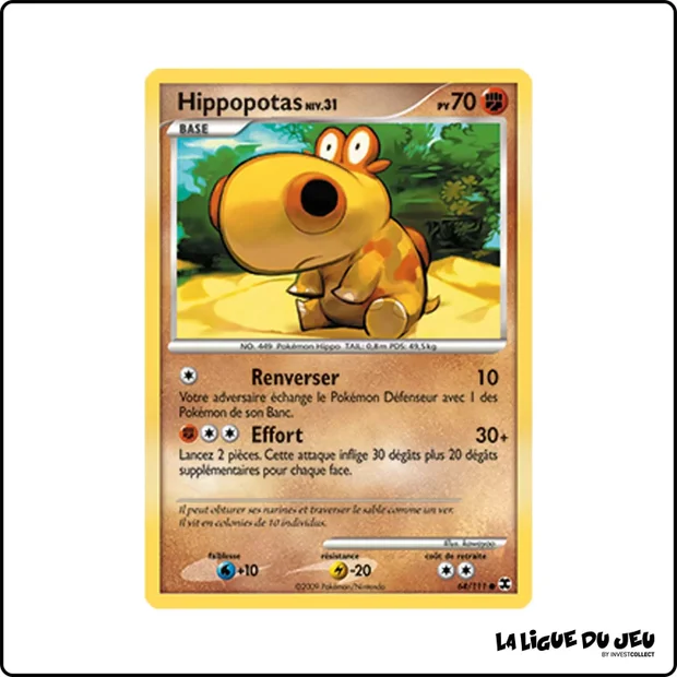 Commune - Pokemon - Rivaux Émergeants - Hippopotas 64/111