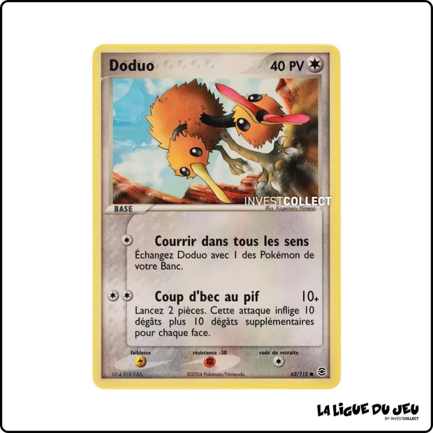 Commune - Pokemon - Rouge Feu Vert Feuille - Doduo 62/112