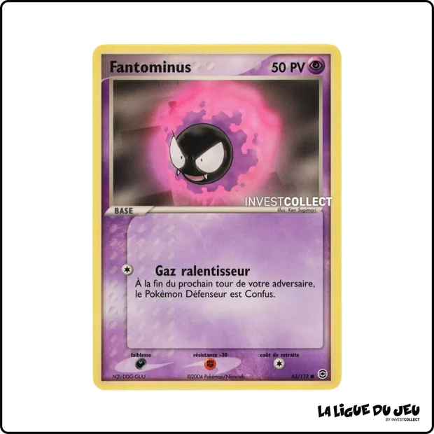 Commune - Pokemon - Rouge Feu Vert Feuille - Fantominus 63/112