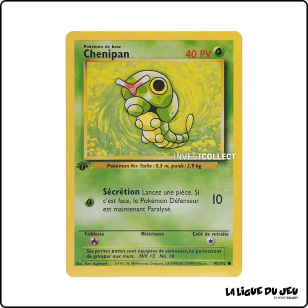 Commune - Pokemon - Set de Base - Chenipan 45/102