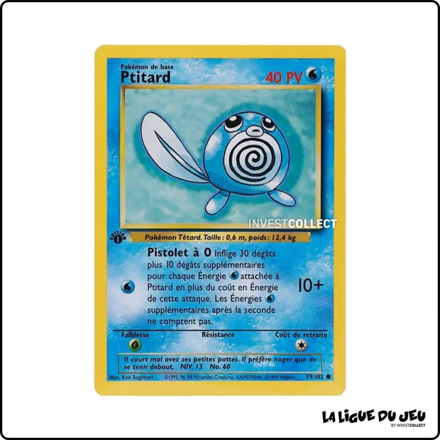 Commune - Pokemon - Set de Base - Ptitard 59/102