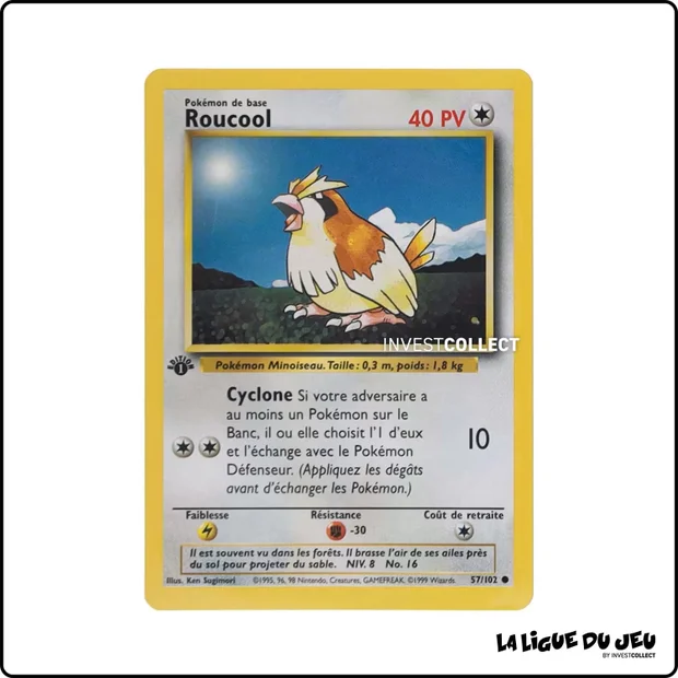 Commune - Pokemon - Set de Base - Roucool 57/102