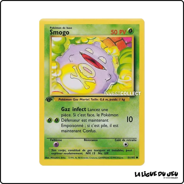 Commune - Pokemon - Set de Base - Smogo 51/102
