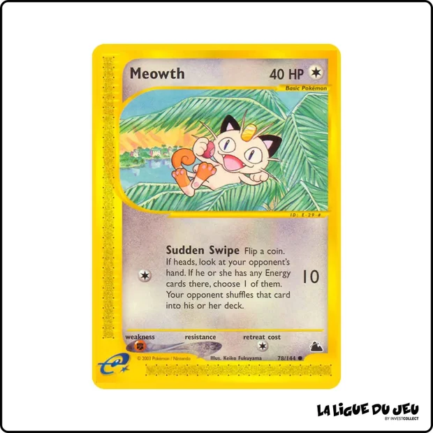 Commune - Pokemon - Skyridge - Meowth 78/144