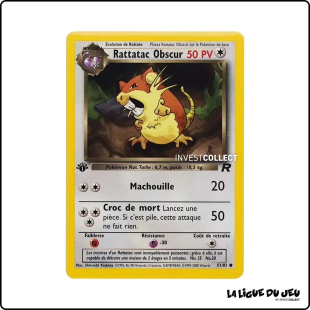 Commune - Pokemon - Team Rocket - Rattatac obscur 51/82