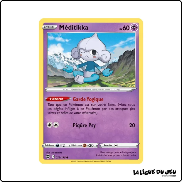 Commune - Pokemon - Tempête Argentée - Méditikka 72/195
