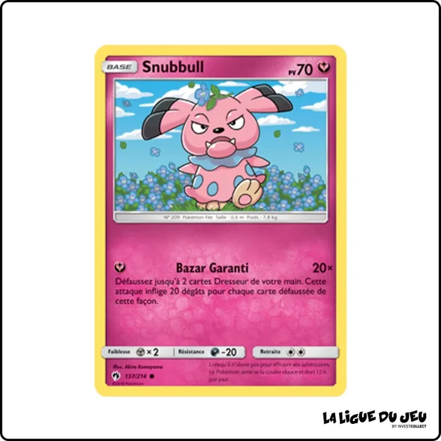 Commune - Pokemon - Tonnerre Perdu - Snubbull 137/214