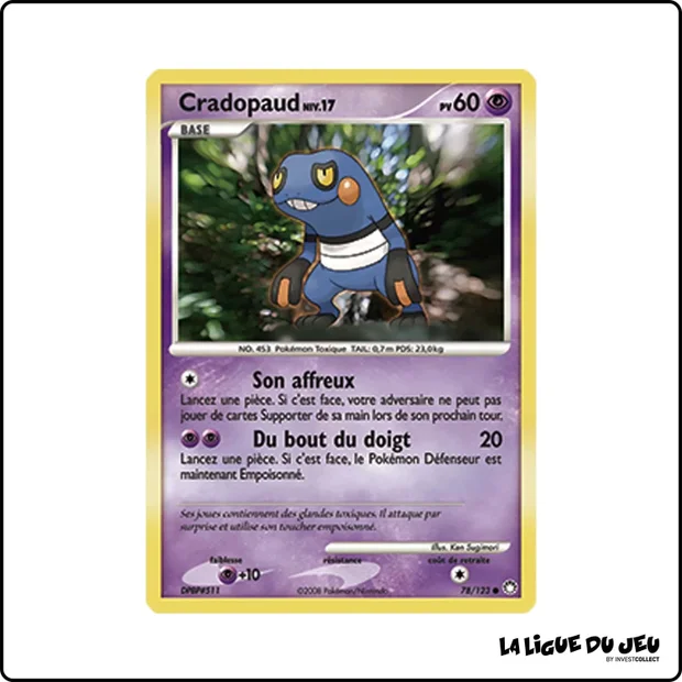 Commune - Pokemon - Trésors Mystérieux - Cradopaud 78/123