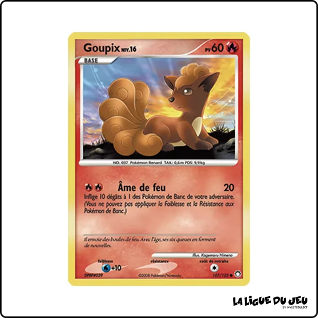 Commune - Pokemon - Trésors Mystérieux - Goupix 107/123