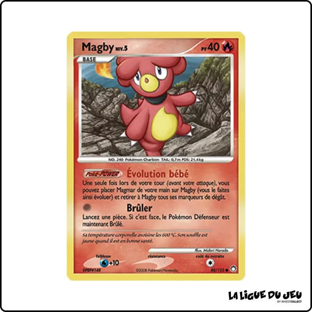 Commune - Pokemon - Trésors Mystérieux - Magby 88/123