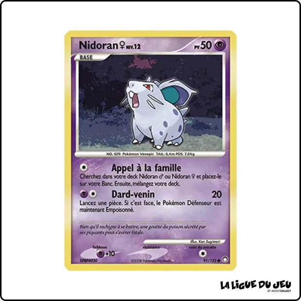 Commune - Pokemon - Trésors Mystérieux - Nidoran♀ 91/123