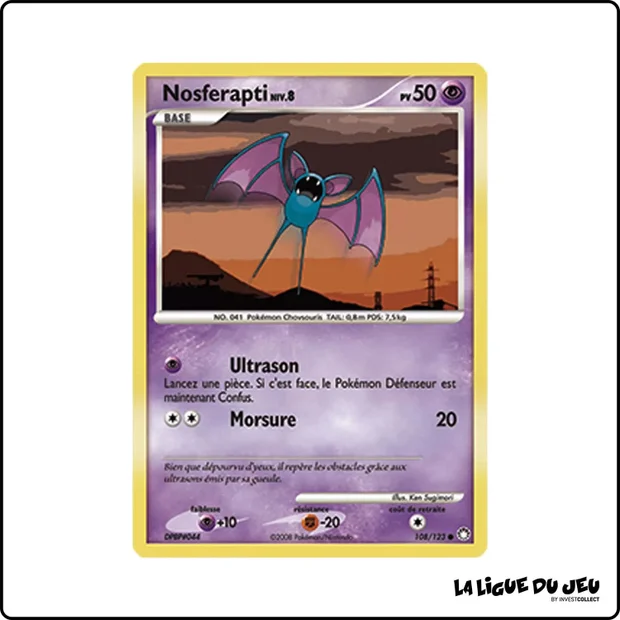 Commune - Pokemon - Trésors Mystérieux - Nosferapti 108/123