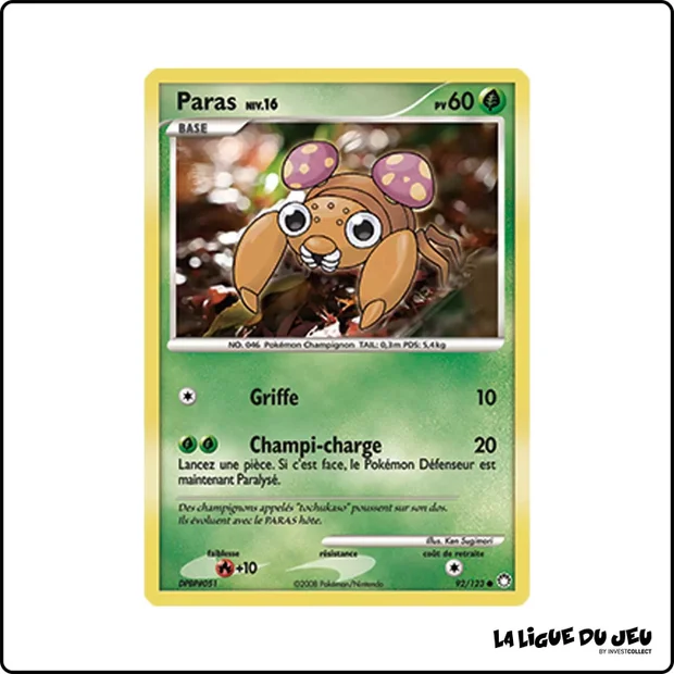 Commune - Pokemon - Trésors Mystérieux - Paras 92/123