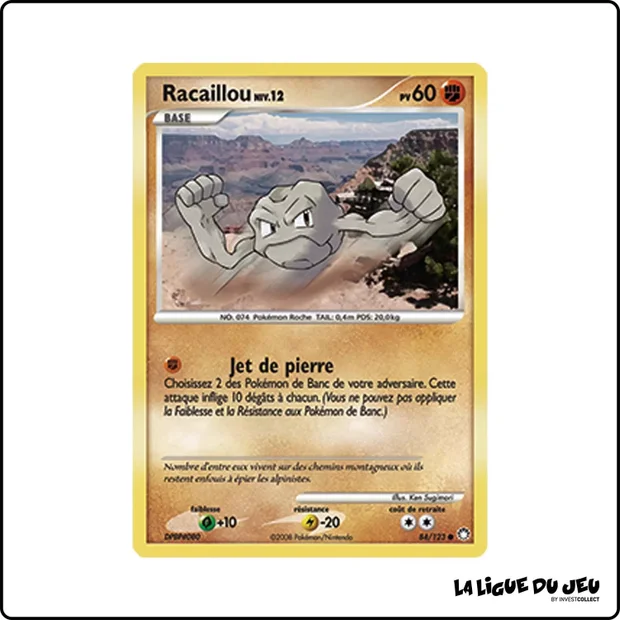 Commune - Pokemon - Trésors Mystérieux - Racaillou 84/123