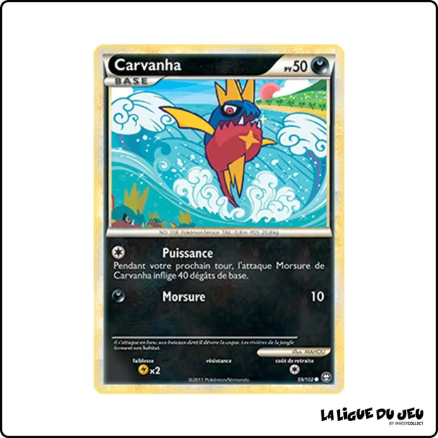 Commune - Pokemon - Trîomphe - Carvanha 59/102